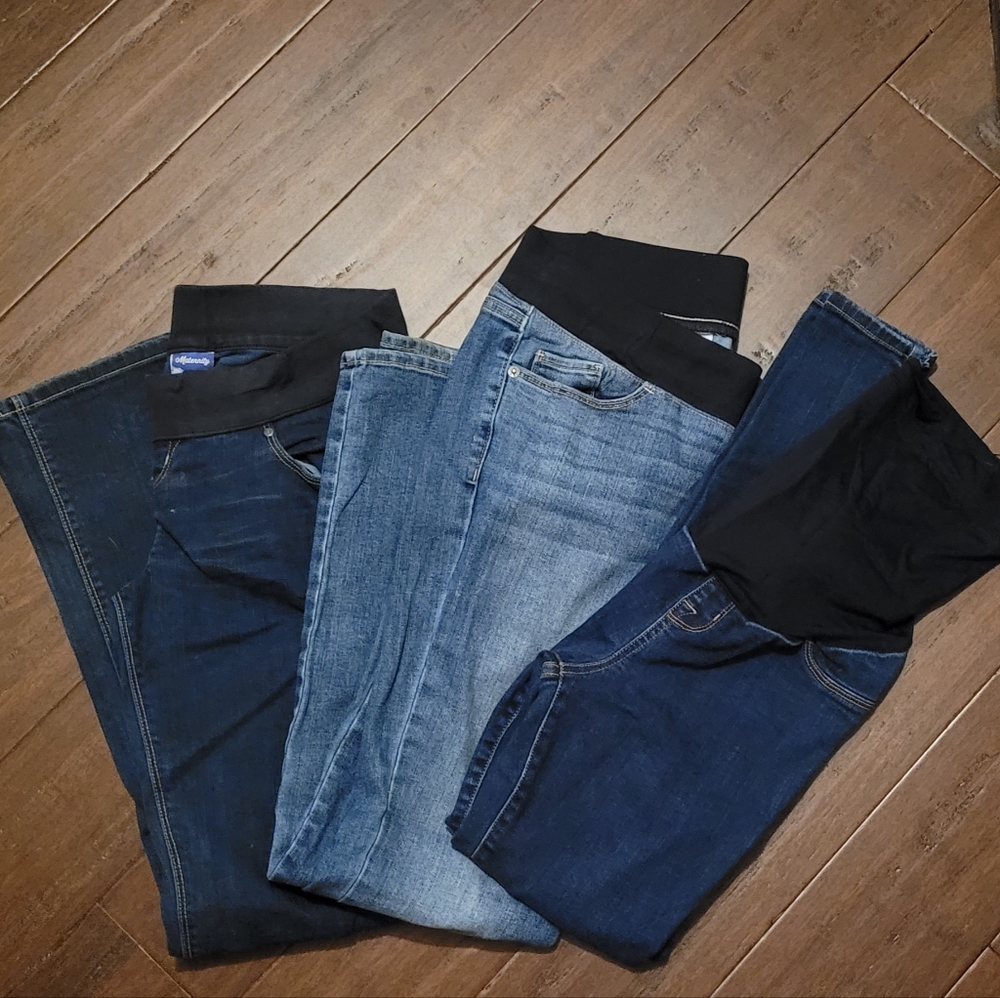 Maternity jeans, 3 pairs